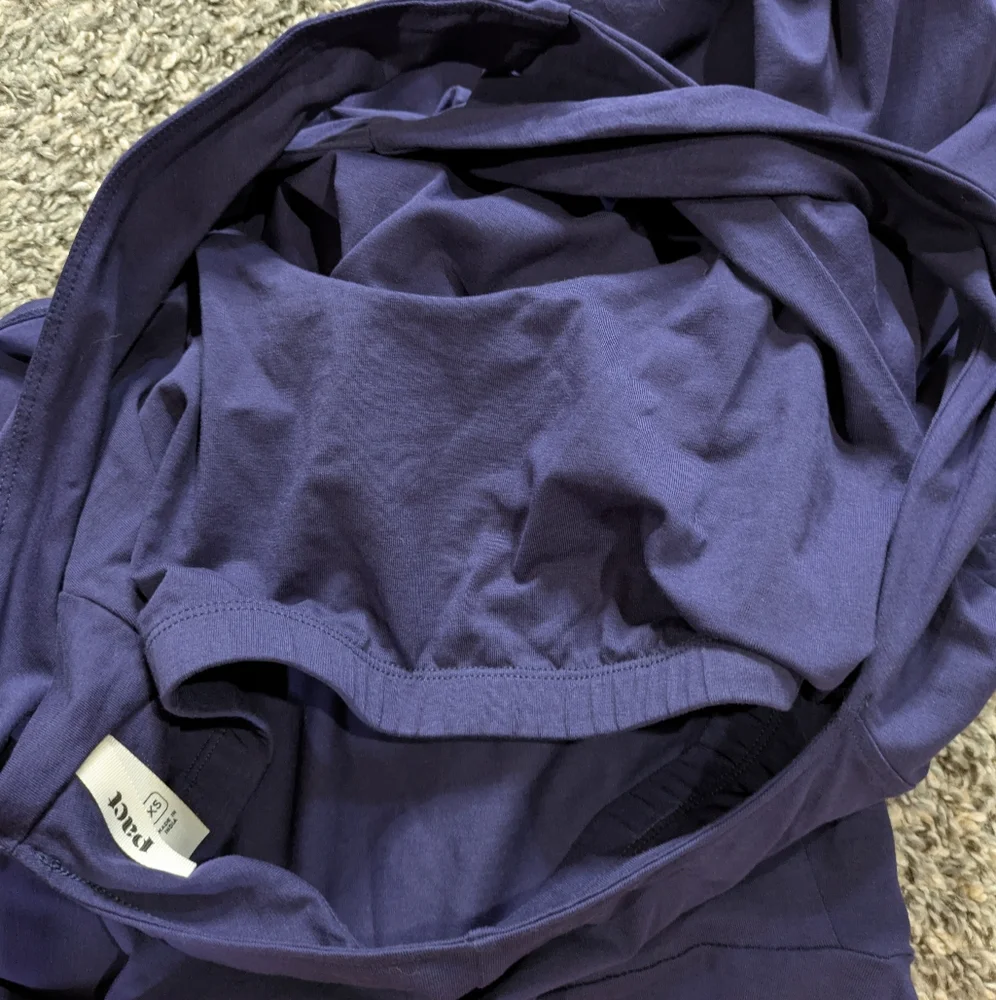 Pact Blue Cross Back Sleeveless Scoop Neck Summer Maxi Dress XS - Picture 6 of 9